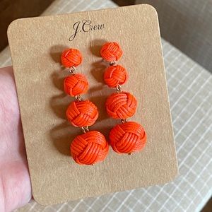 NEW J.Crew Knot Drop Earrings